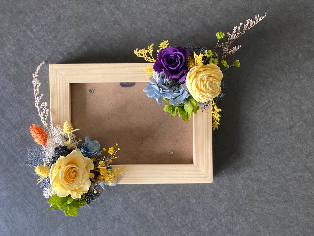 美品Elias 【美品】Elias リボンフラワー フォトフレーム② リボン