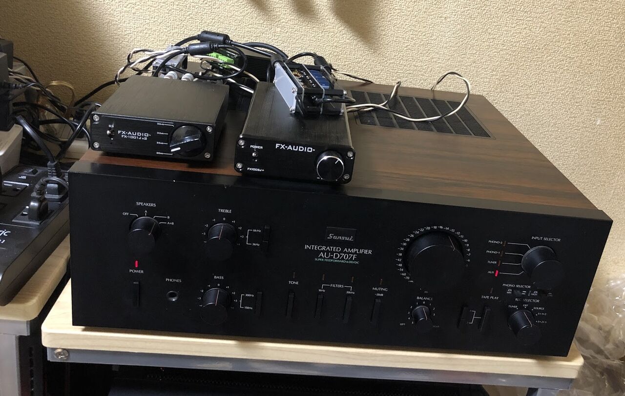 SANSUIのプリメインアンプ AU-D707F : まいまいオーディオ Blog - 中古