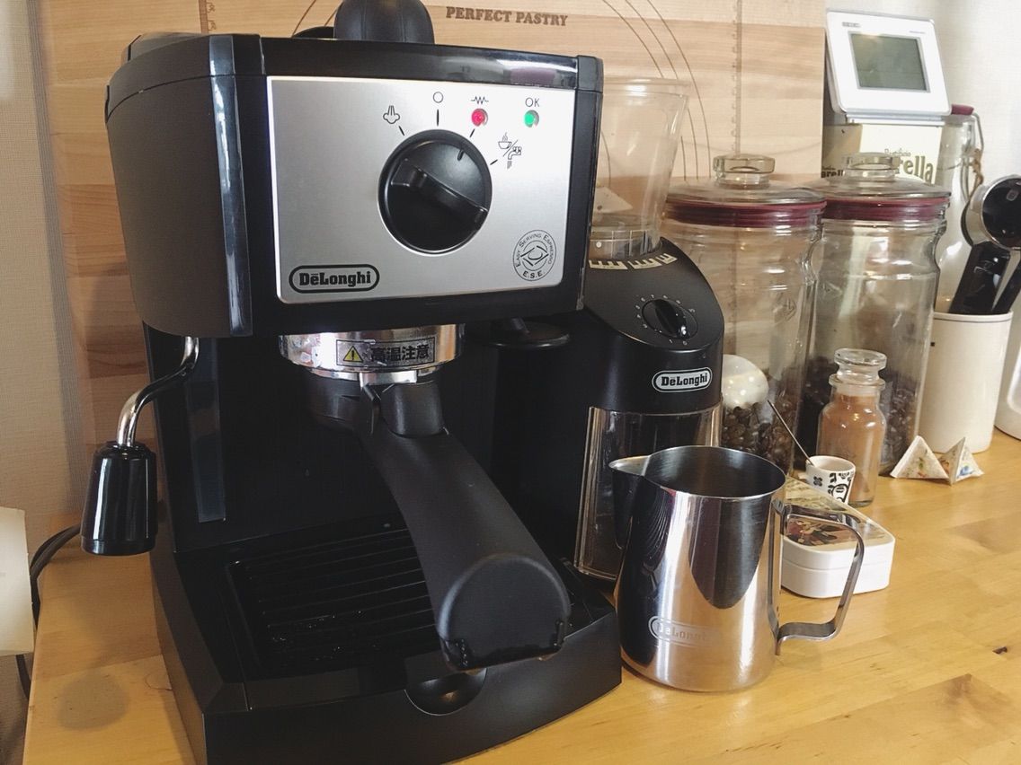 デロンギのEC152Jでカプチーノを&エスプレッソ用ショットグラス