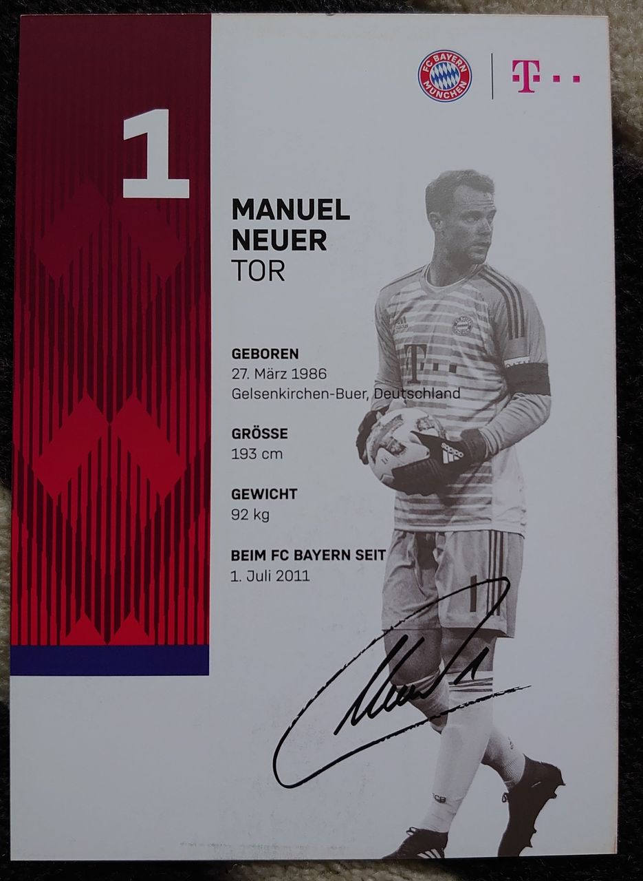 オートグラフカードが届いた！PART18-バイエルン・ミュンヘン 2018/19