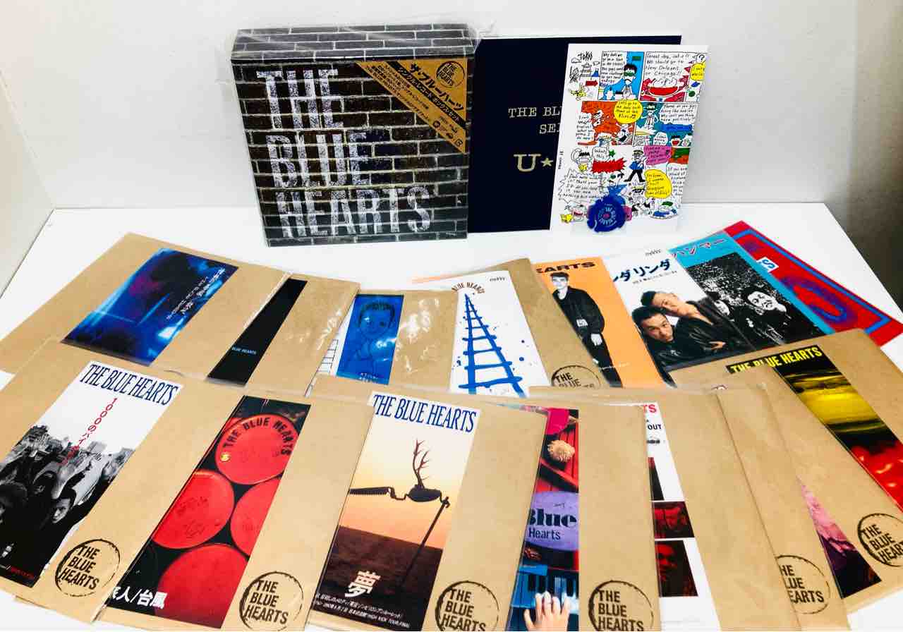 ◇◇ザ・ブルーハーツ中古シングルレコードBOXセット、再発盤帯付き