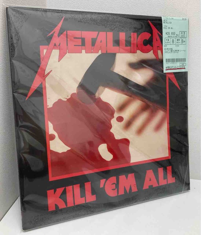 メタリカ]の『KILL 'EM ALL』のUSオリジナル盤中古レコードや[オジー