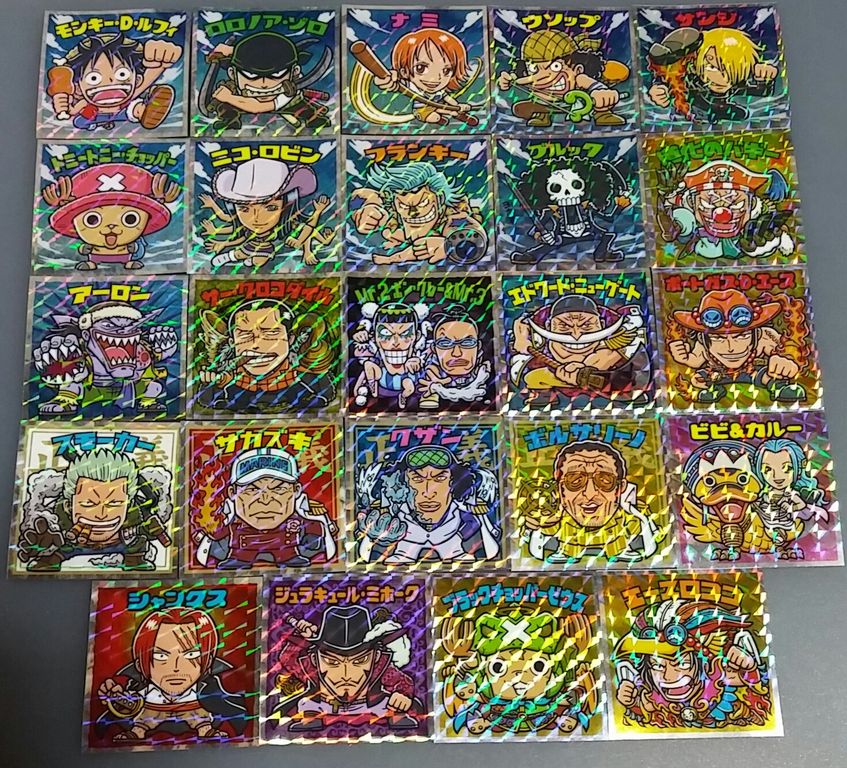 ロッテ ワンピースマンチョコ シール 超新星編 コンプ 前編 西日本先行