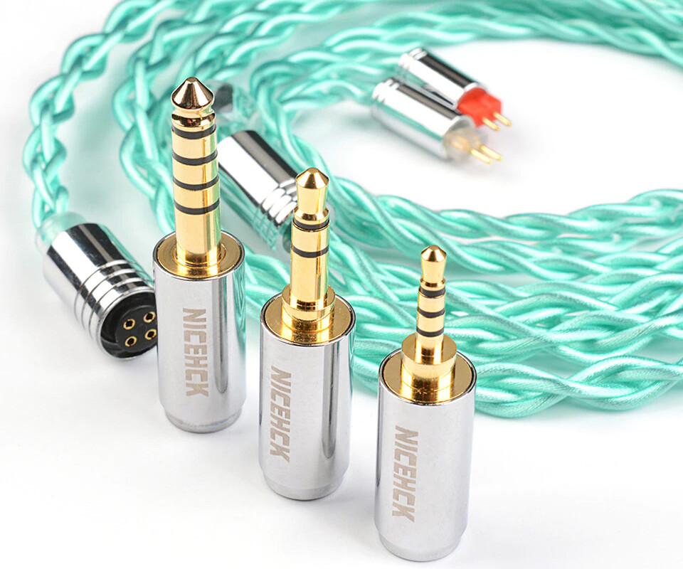 NICEHCK Season」7N OCC銀メッキ線 3-in-1プラグ式ケーブル ／ 4色