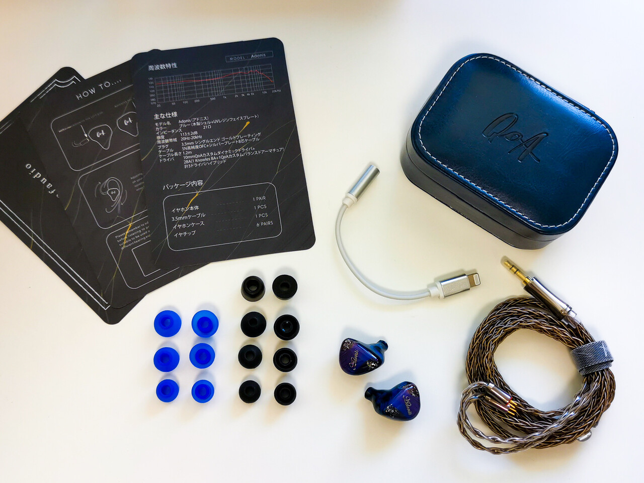 QoA Adonis」 美しいフェイスとウッドシェル。まさに「見た目イヤホン