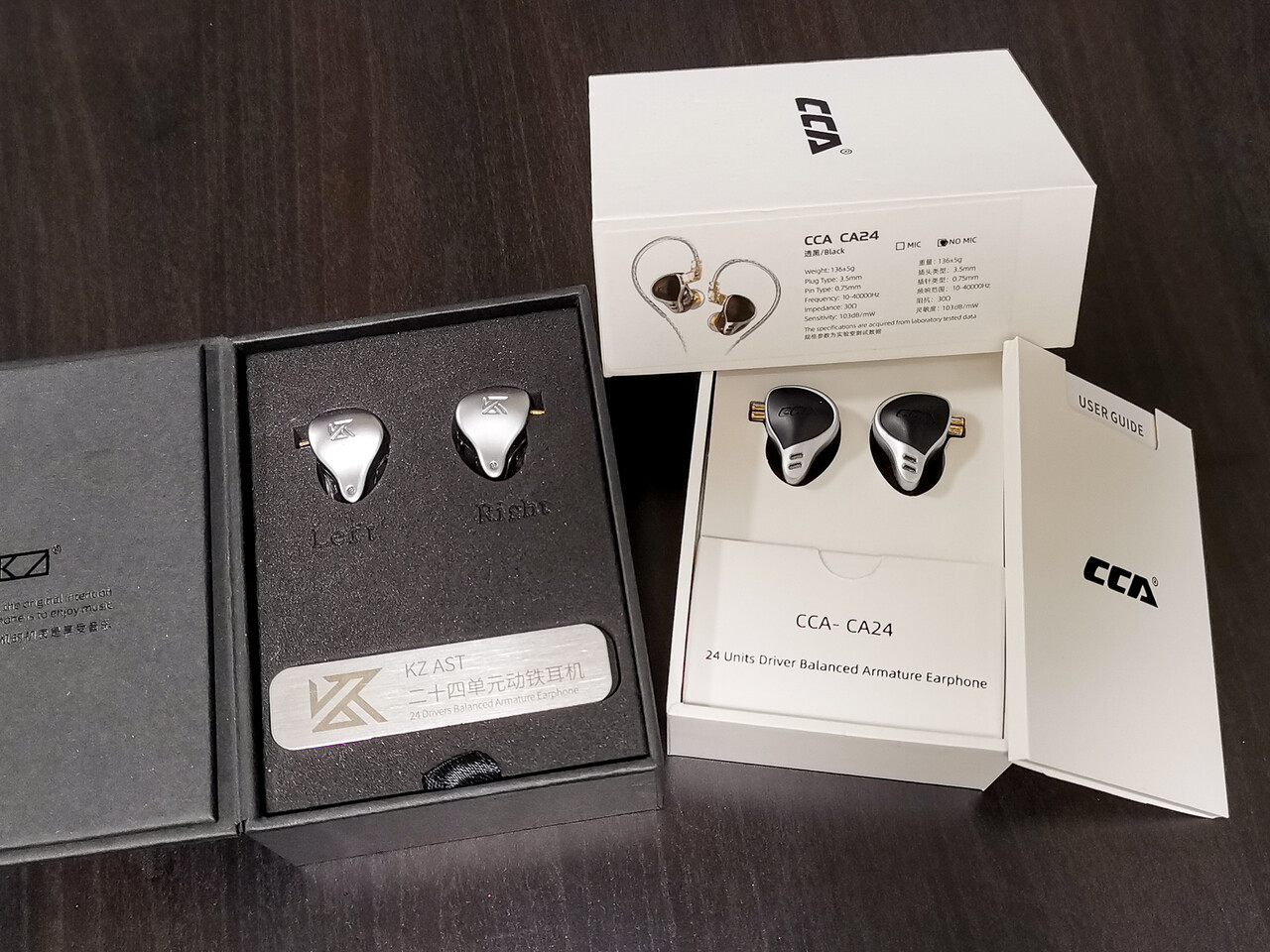 KZ AS24」 片側12BA搭載再び。スイッチ付きモデルは8個256通りの設定