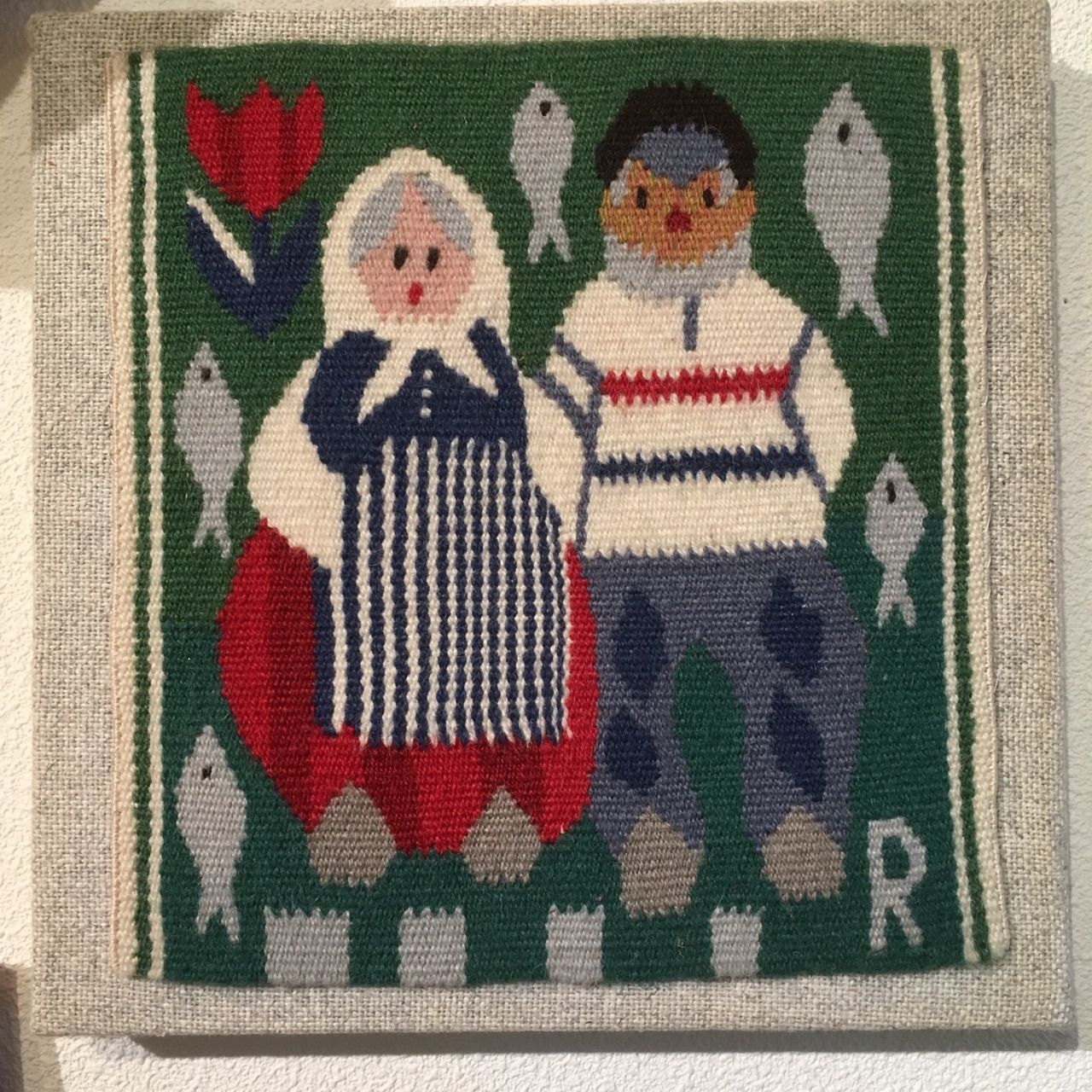 スウェーデンの織物、フレミッシュ織りの額。 : 日常着と暮らしの道具 join