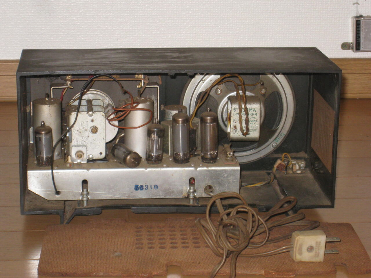 真空管ラジオ ナショナルCX-455 の修理 : 真空管ラジオ修理キッシー工房