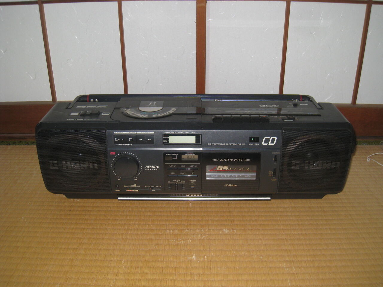 Victor CDラジカセ CDean X7 の修理 : 真空管ラジオ修理キッシー工房