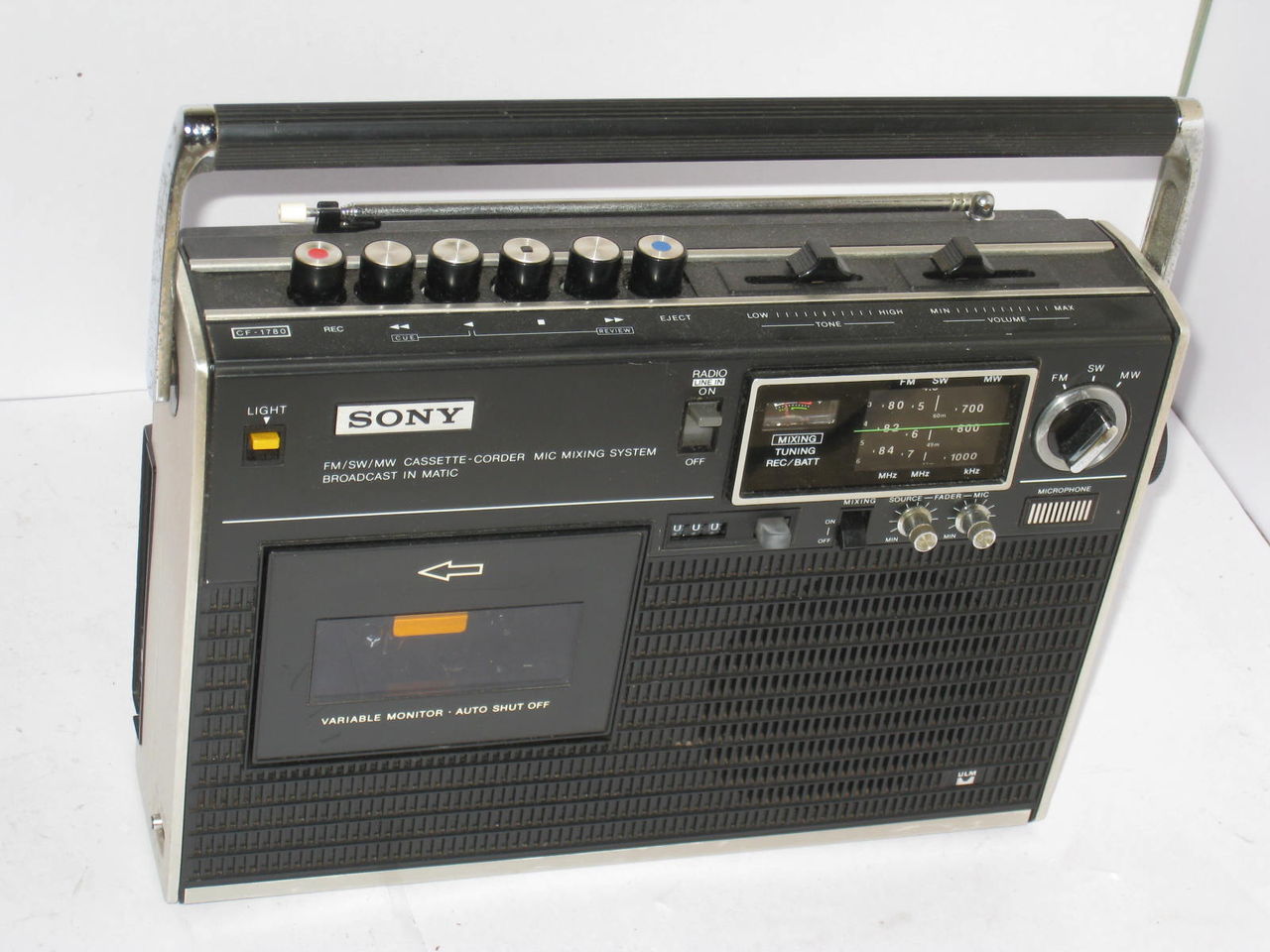 ソニーラジカセCF-1780の修理 : 真空管ラジオ修理キッシー工房