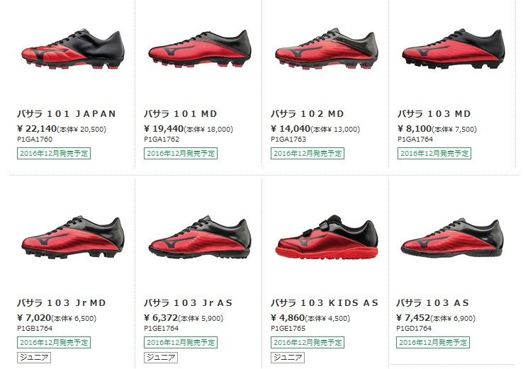 新色】 ミズノ バサラ101 JAPAN レッド×ブラック : Kohei's BLOG
