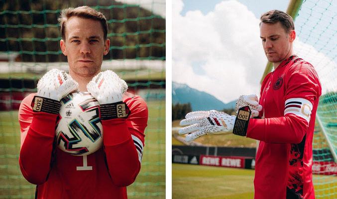 ドイツ代表GKノイアー、代表通算100試合出場記念のスペシャルGK