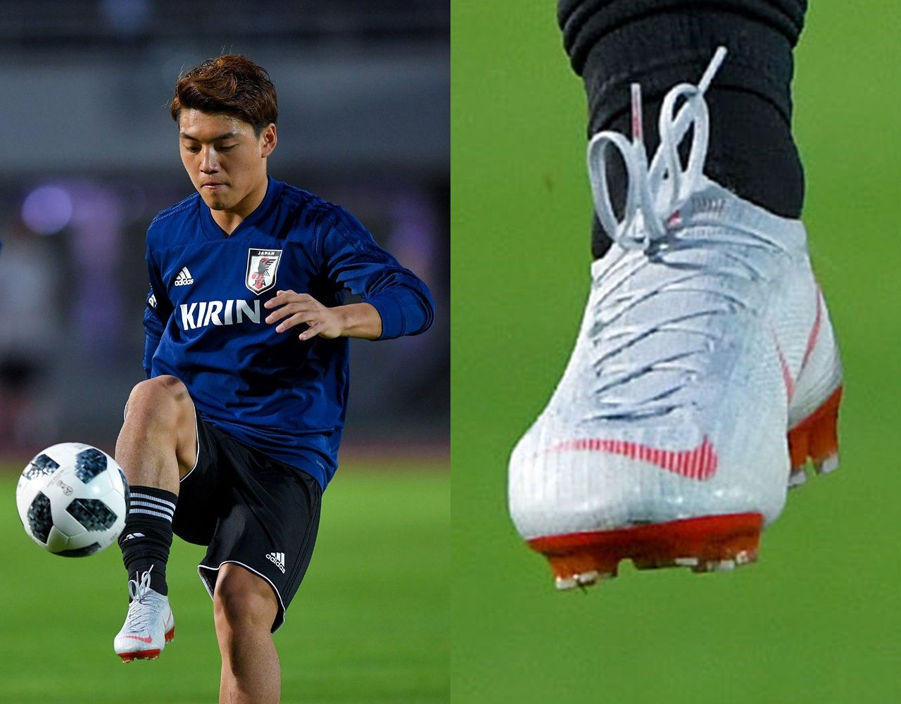 原口元気が特注スパイク「NIKE ヴェイパー12エリートPRO FG」を着用