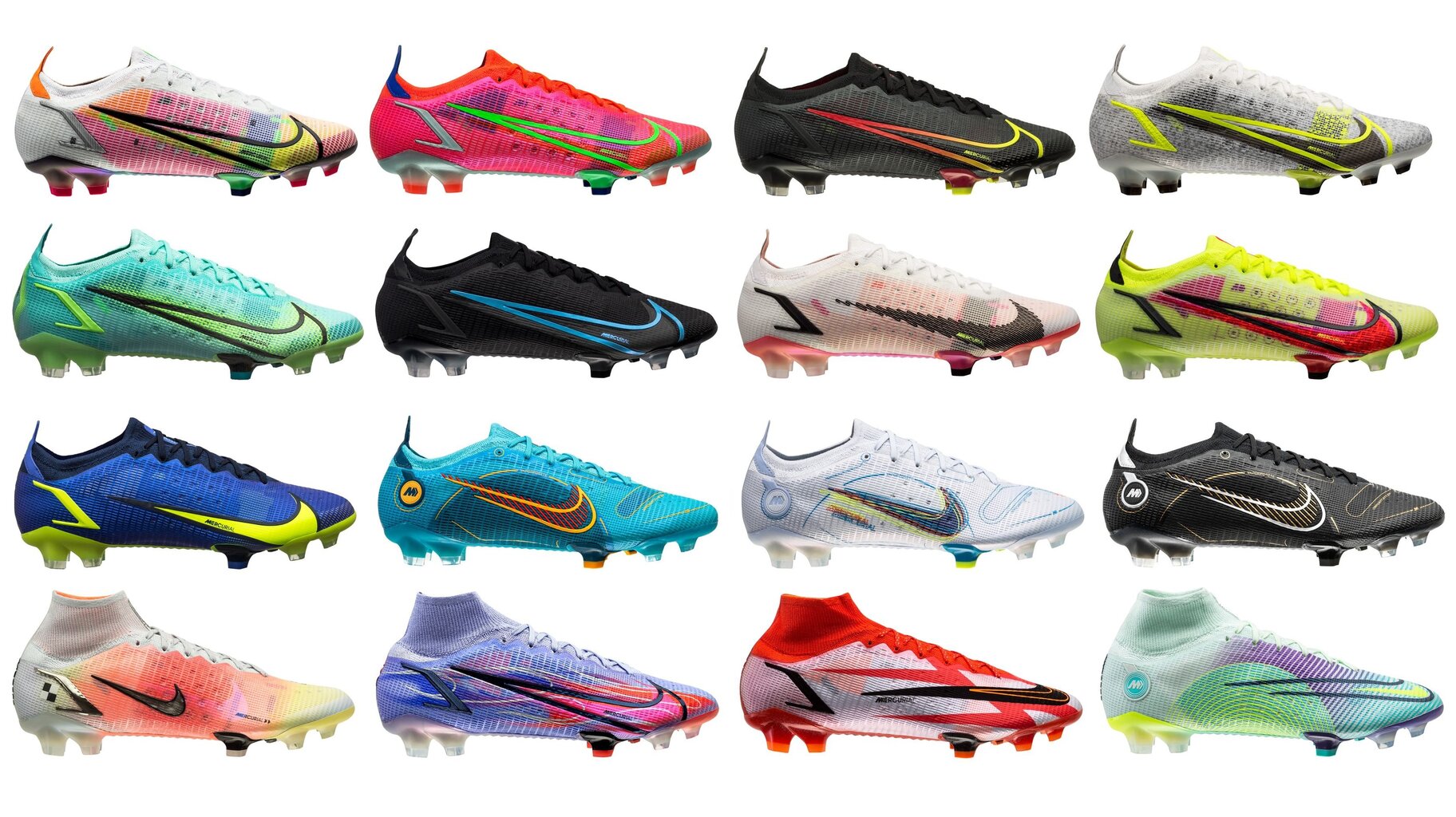 マーキュリアルヴェイパー14 & スーパーフライ8 全カラーまとめ