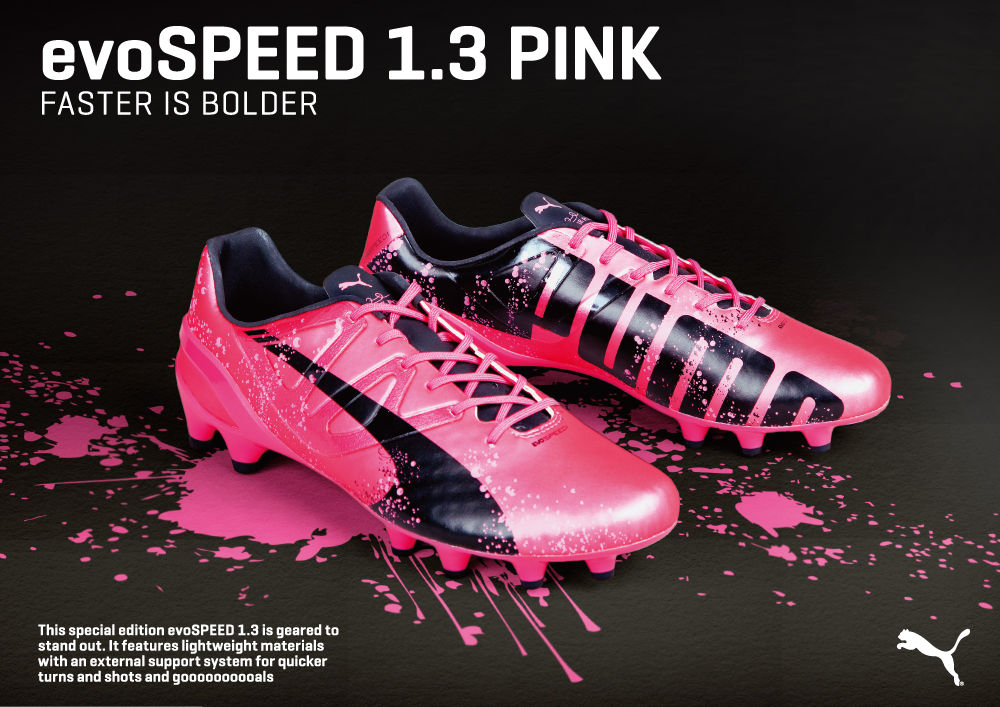 プーマ エヴォスピード 1.3 ピンク FG 登場 : Kohei's BLOG サッカー