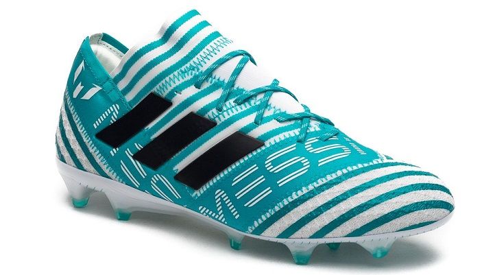 メッシ着用スパイク】 アディダス ネメシスメッシ17.1 FG/AG 白×水色