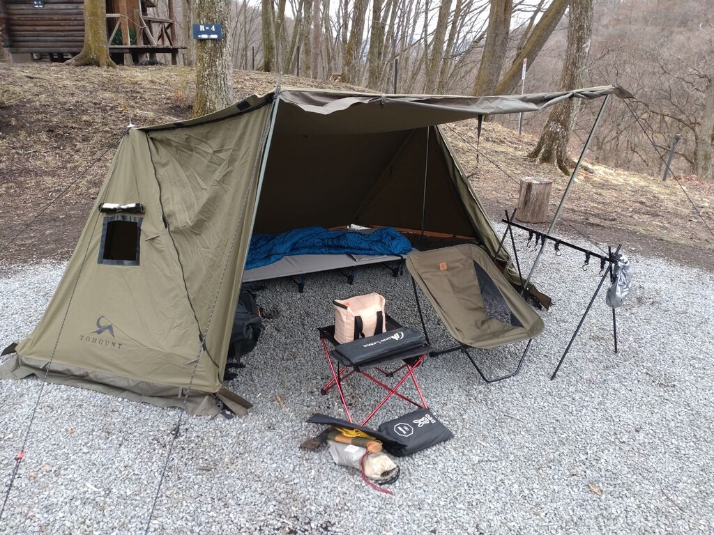 TOMOUNTのパップテントを使ってみて : すれっからしの暇つぶし