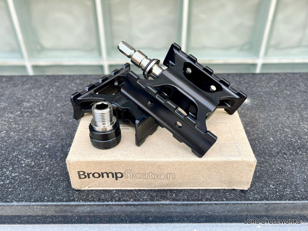 伝説のBrompficationチタンクイックリリースペダルが再入荷しました