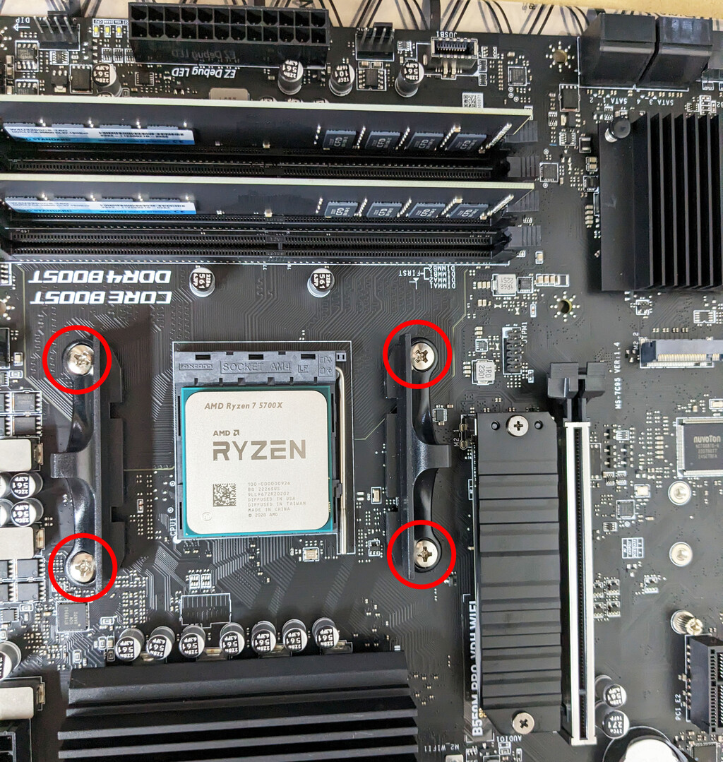 5-1】AMD 5600の純正CPUクーラーの取り付け方（自作PC・初心者向け