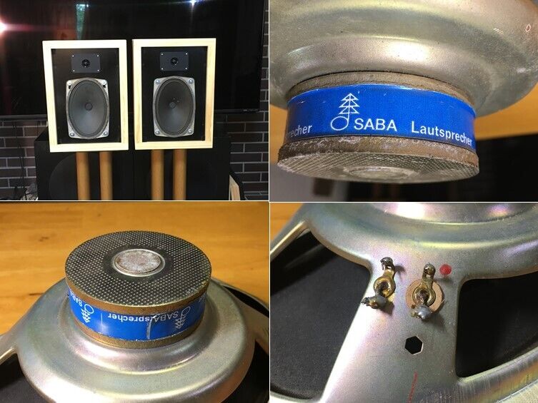 西独SABA ビンテージ 大型フルレンジ＋スーパーTWシステム ペア 目の