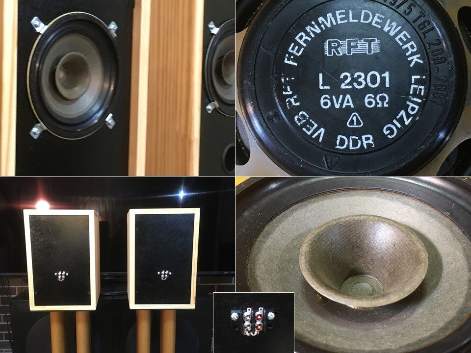 RFT 20㎝フルレンジL2153PBシステム 太く逞しい音JAZZ再生に最適 東独