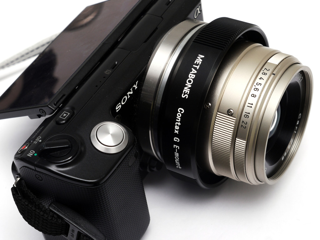 CONTAX-Gレンズ用ソニーα NEX-5,3,7 Eマウントアダプタ メタボーンズ製