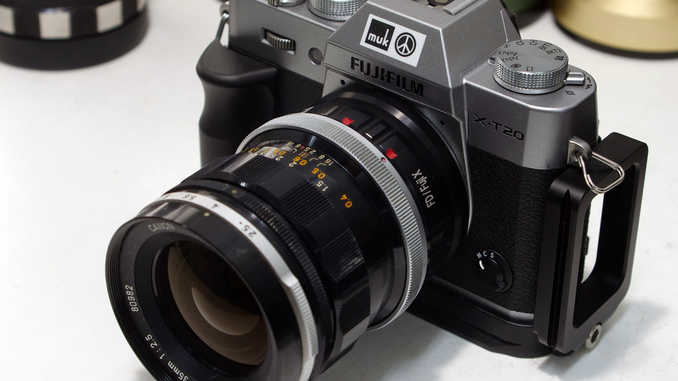 キャノンFD、NFD、FL対応ーフジXマウント用マウントアダプター : muk