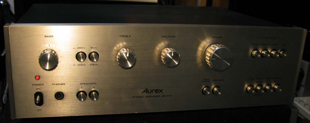 AUREX SB-410 （プリメインアンプ） : フラットバーロードで行こう！