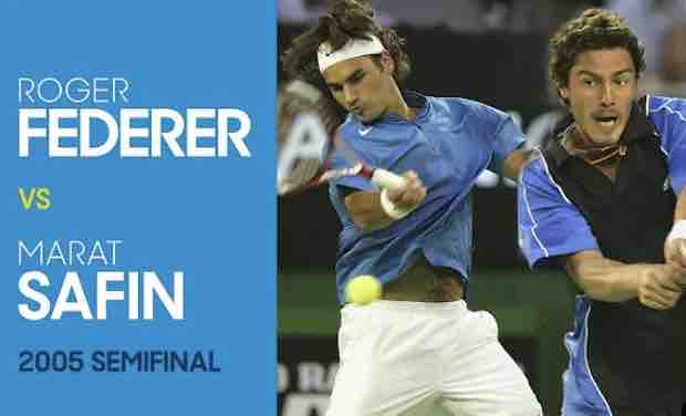 Play Back 2005 全豪オープン 準決勝 フェデラーvsサフィン : テニスの