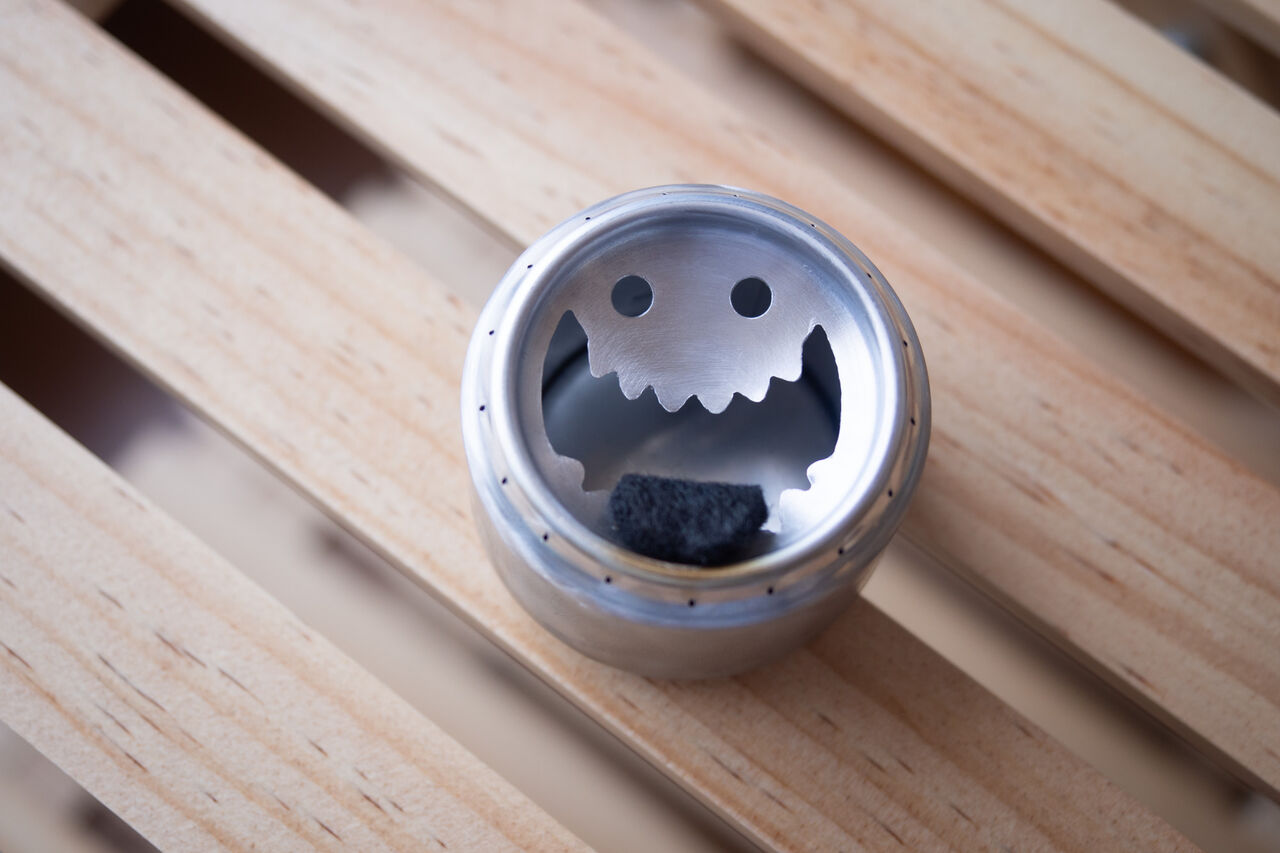 笑顔のストーブ [Sanpo's Fun Lite Gear Gr～stove] : 山に野に川に呑みに