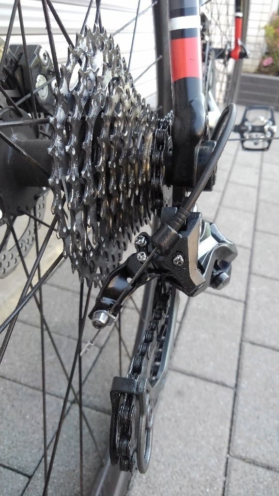 11-36Tリアスプロケット装着&リアディレイラー交換(シマノ Deore RD