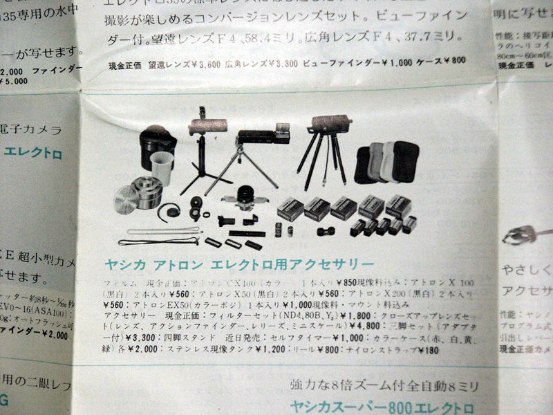 ヤシカのスパイカメラ①アトロンエレクトロ(ATORON ELECTRO