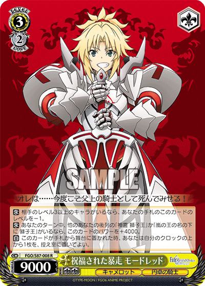 ヴァイス FGO 聖槍の担い手 獅子王 SP WS】聖槍の担い手 獅子王【RR