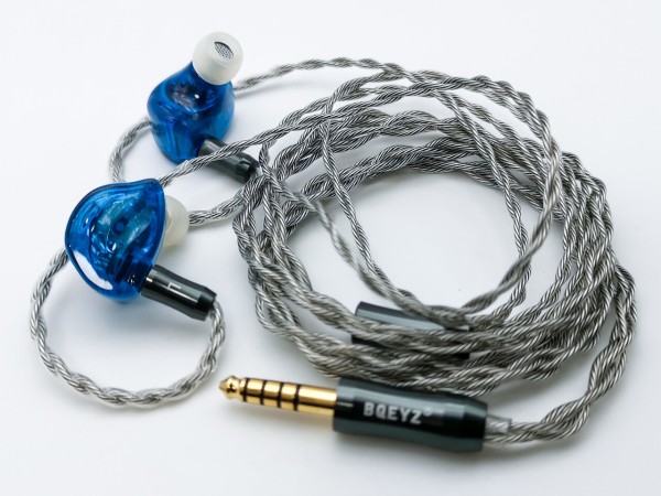 BQEYZ C12 4芯 高純度銅＋銀メッキ銅ミックス線 Litzイヤホンケーブル