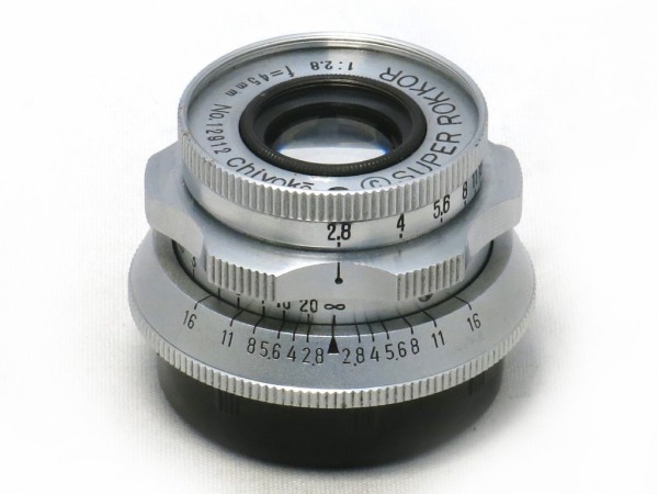 千代田光学 SUPER ROKKOR （L）45mm F2.8 初期型 : オールドレンズの