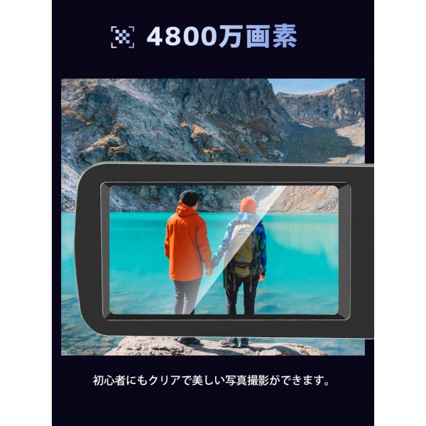 ビデオカメラ 4K 4800万画素 18倍デジタルズーム 1080P録画 vlogカメラ