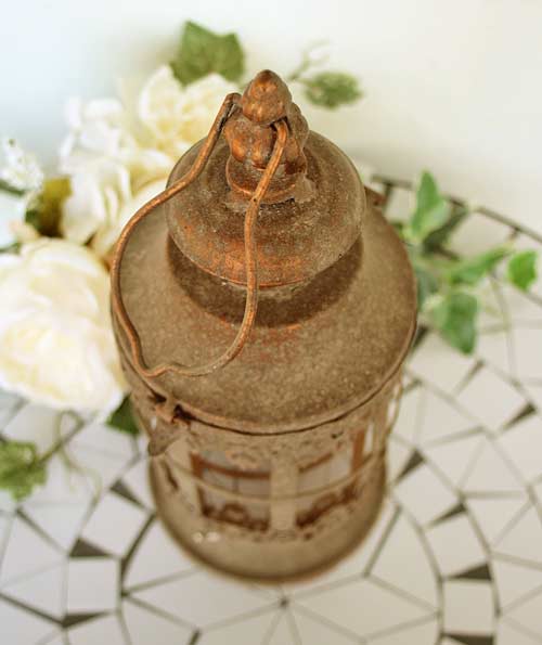 輸入雑貨 プリススコッパー ランタン LED 電池式 シャビーシック