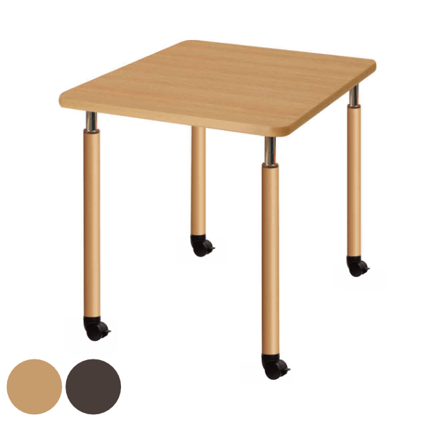 昇降式テーブル 幅90cm 高さ調節 キャスター脚 介護施設 福祉施設