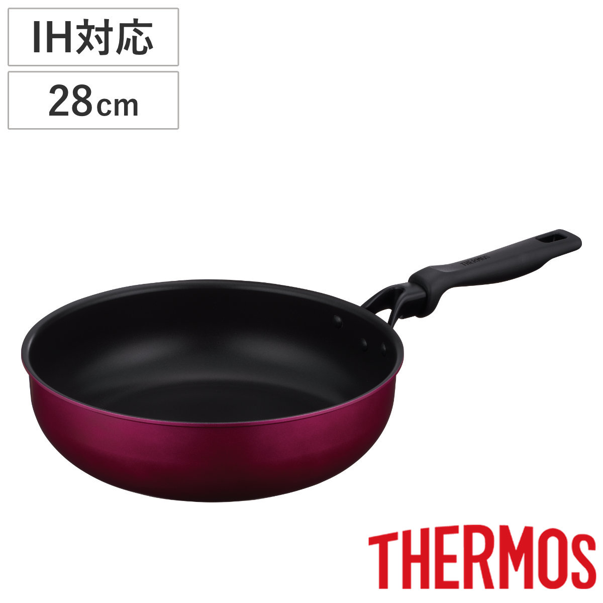 サーモス いため鍋 30cm IH対応 超深型 PFOAフリー デュラブルシリーズ