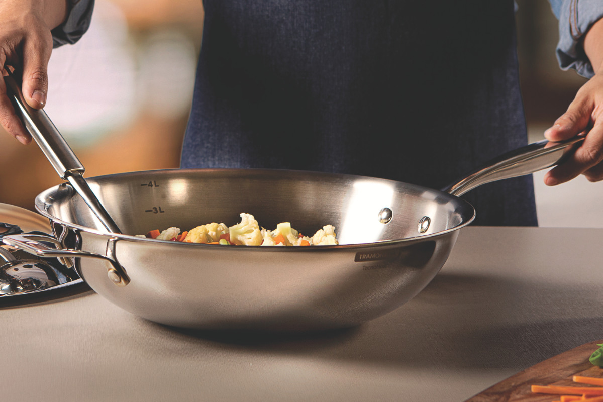 フライパン 32cm IH対応 深型 蓋付き ステンレス製 グラーノ