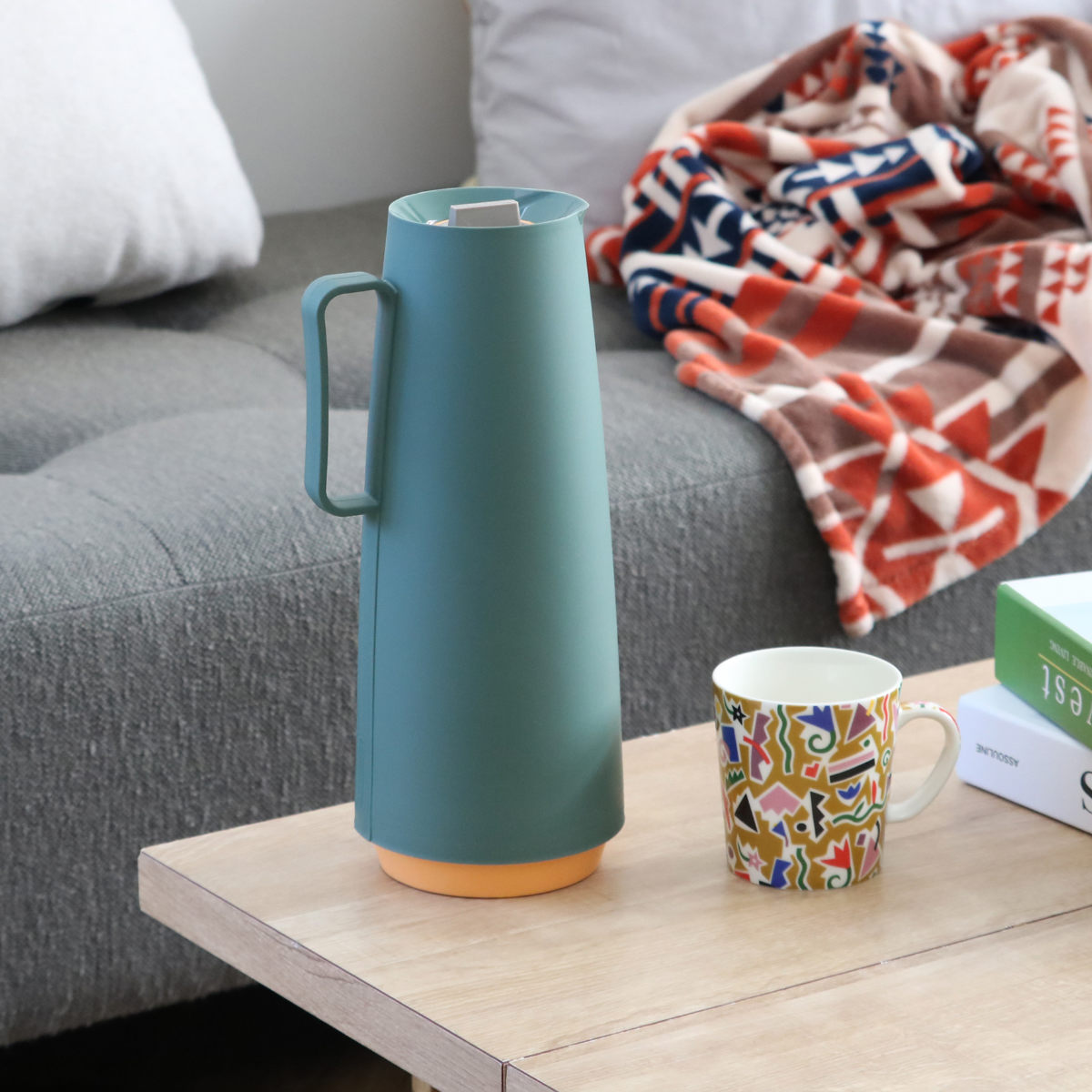 ポット 1L 保温 保冷 サーマルカラフェ プラスチック ガラス トラモン