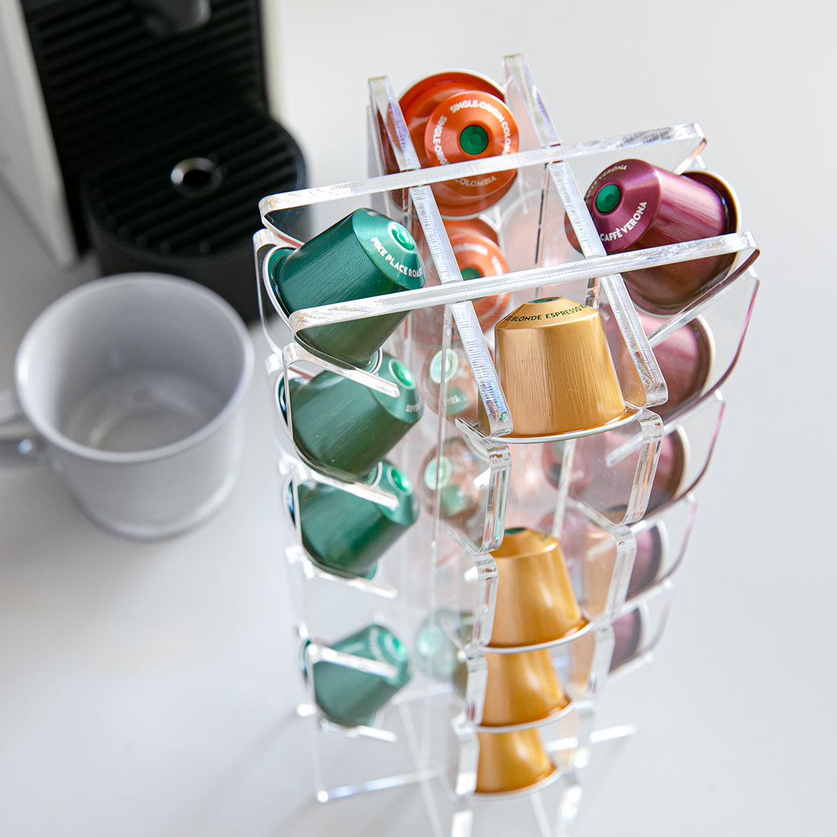 コーヒーカプセルスタンド ネスプレッソカプセルスタンド 20個収納