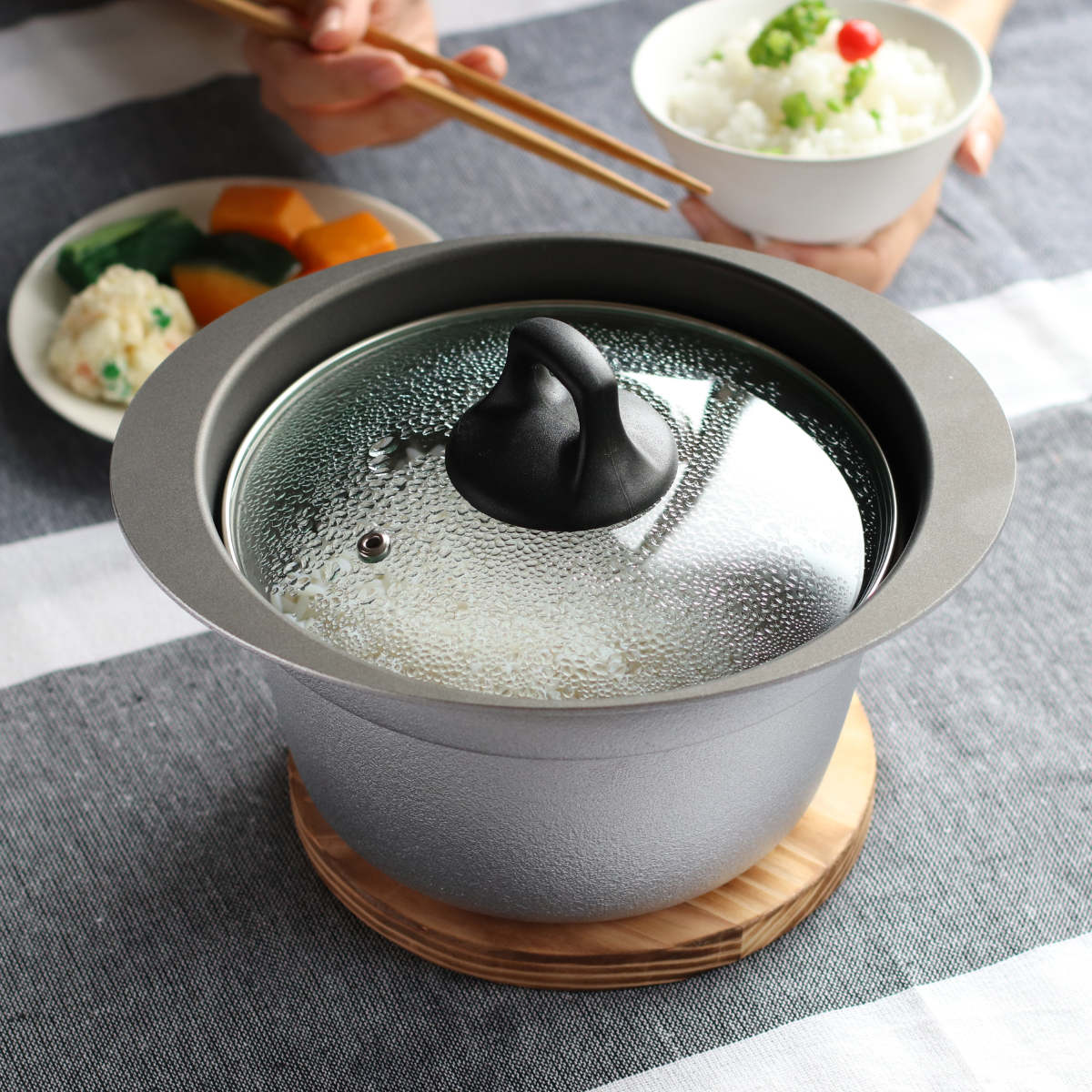 炊飯鍋 3合炊き ガス火専用 銀シャリ釜 日本製 UMIC （ ユミック ご飯