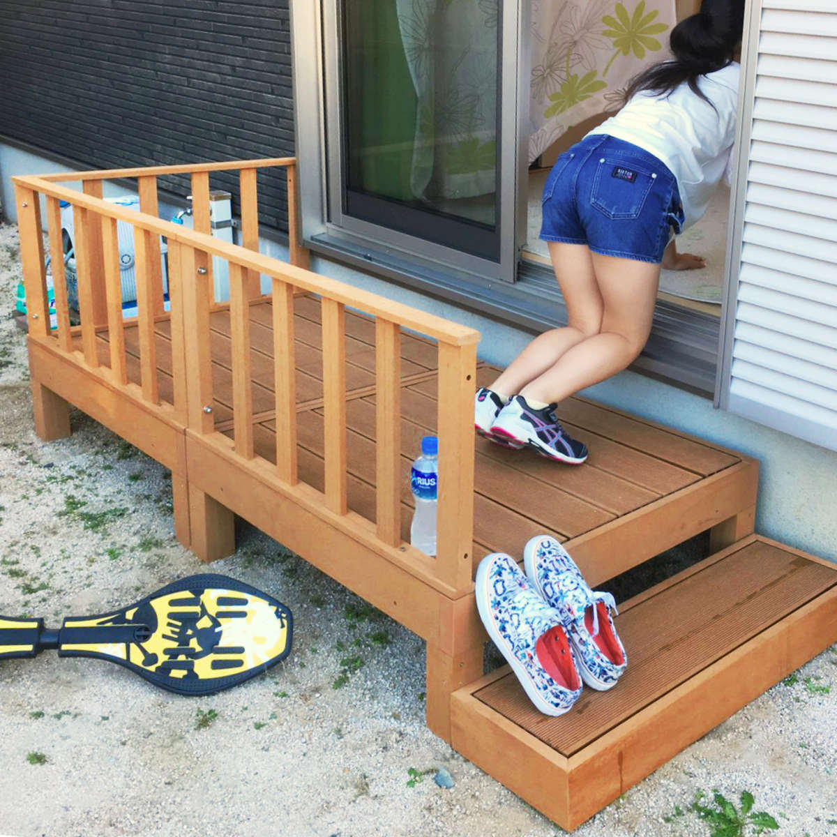 ウッドデッキ 本体 人工木 （ ガーデンデッキ 人工木デッキ 樹脂 DIY