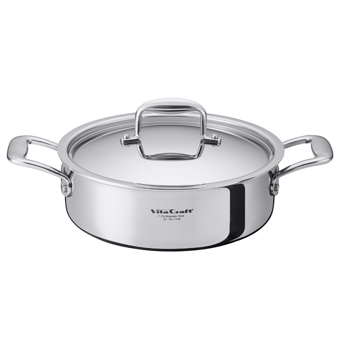 VitaCraft ステンレス両手鍋 蓋付き 【公式通販】