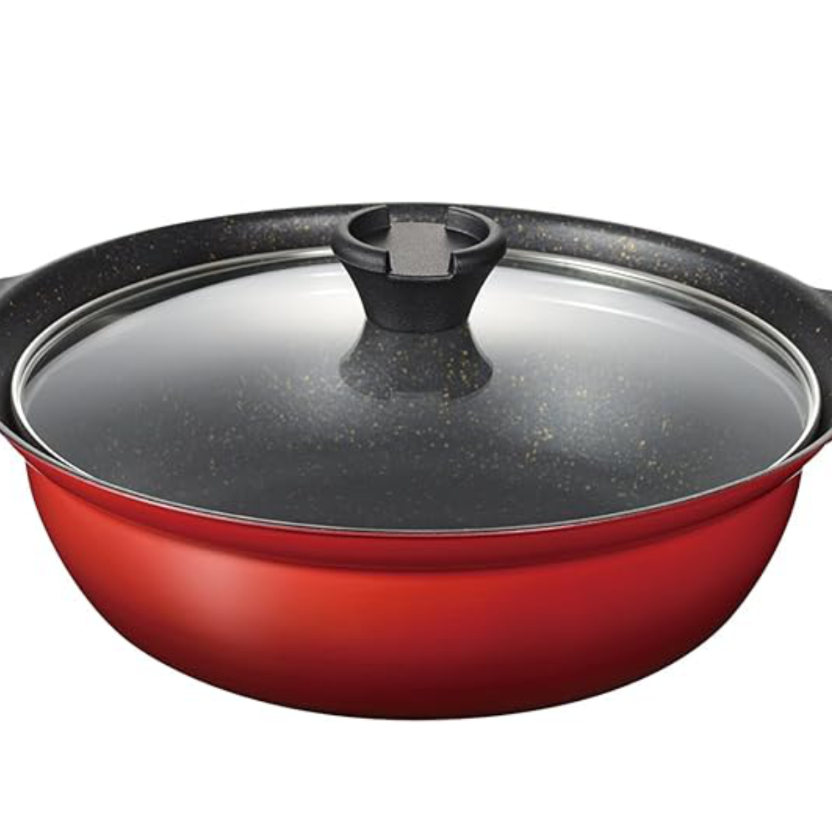 卓上鍋 27cm IH対応 ガラス蓋付き フチ付き なごみ丈膳 （ ガス火対応