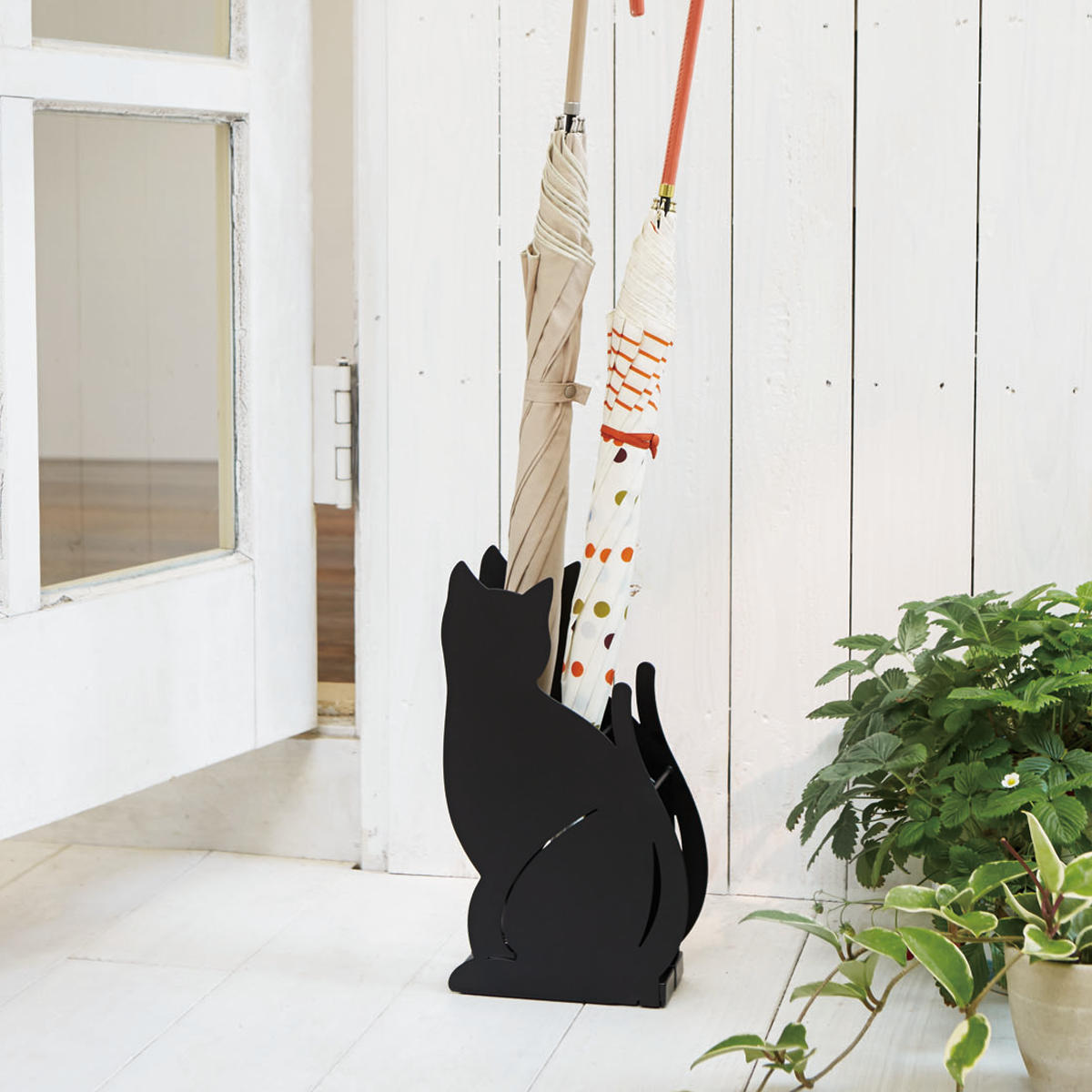 山崎実業 かさたて ネコ （ 4903208023580 傘立て アンブレラスタンド