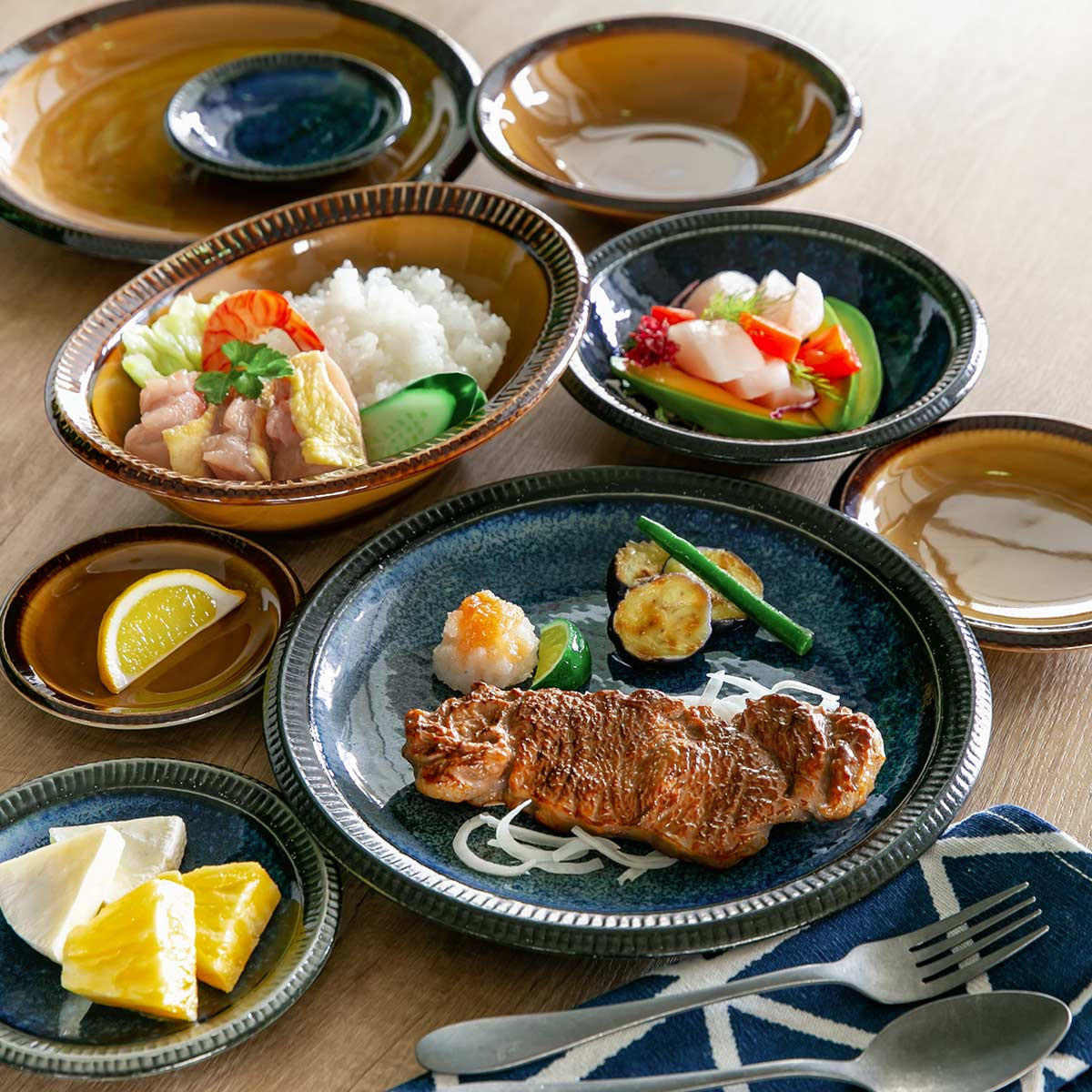 dショッピング |食器 10点セット 2色 料理を引き立てる食器セット 新