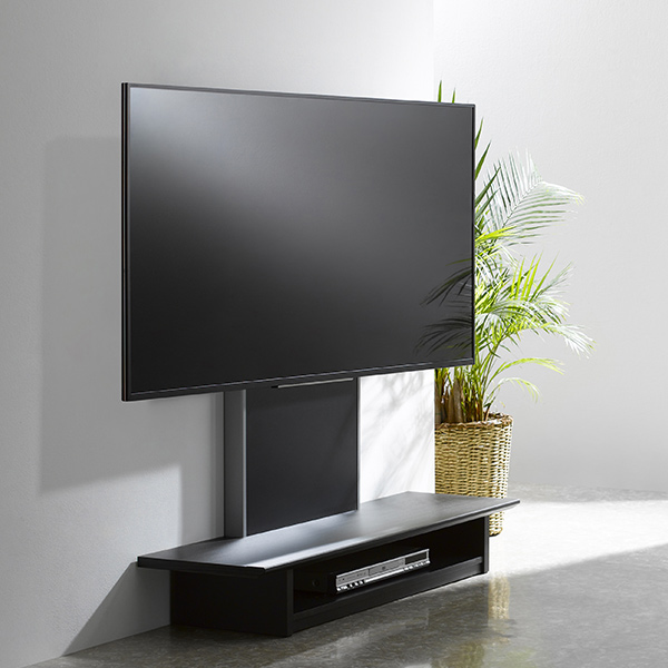 テレビ台 壁寄せ フロアスタンド 65V型対応 TVラック 幅120cm （ TV台