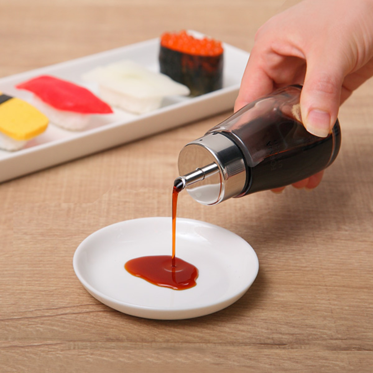 醤油差し 80ml キャップ付き ガラス フォルマHG 調味料入れ